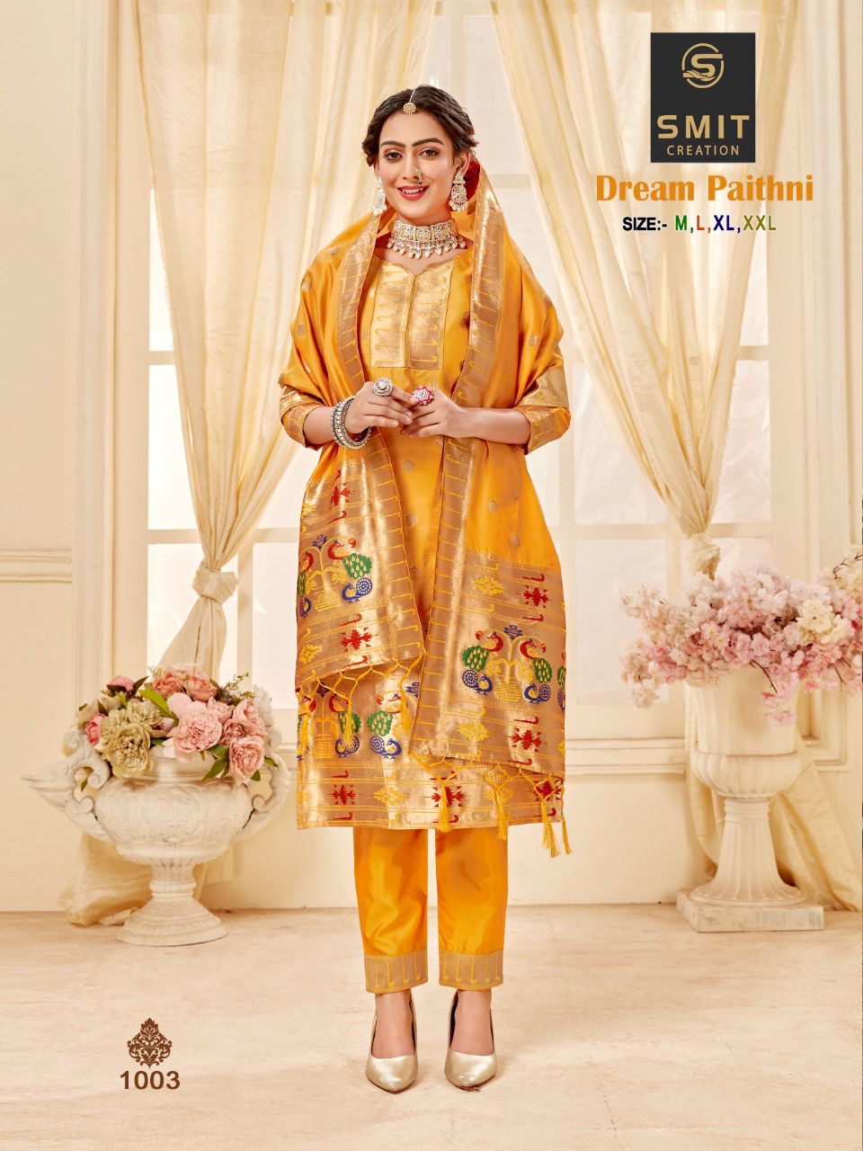 Smit Dream Paithni Heavy Designer Wholesale Readymade Suits Catalog
